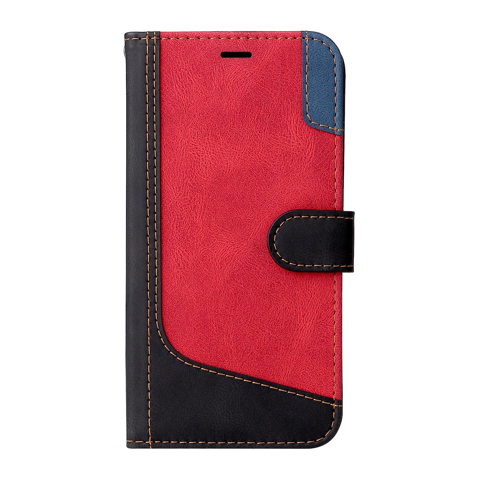 For Realme 12 Case PU Leather Three-color Splicing Folio Stand Phone Cover For Realme 12 Case PU Leather Three-color Splicing Folio Stand Phone Cover